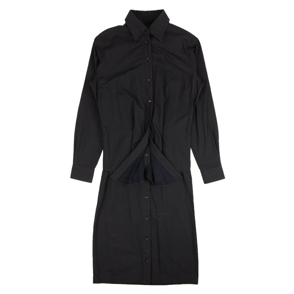 A_PLAN_APPLICATION Navy Blue Button Down Shirt Dress Size S $1315